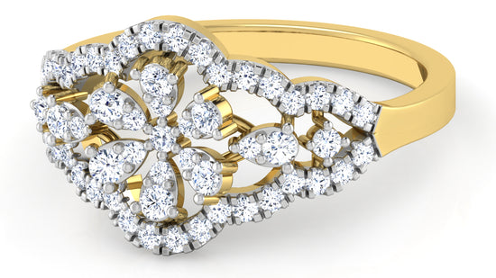 Floral Intense Diamond Ring