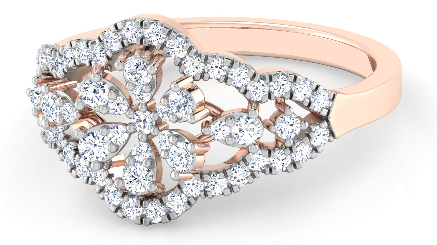 Floral Intense Diamond Ring