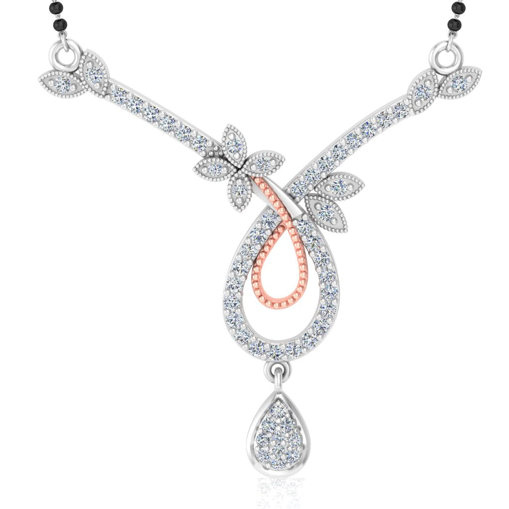 Godly Crossing Diamond Mangalsutra