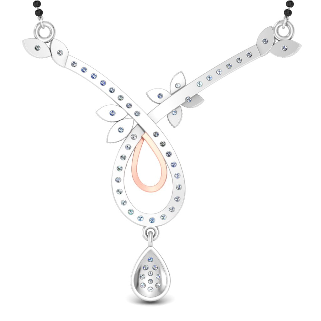 Godly Crossing Diamond Mangalsutra