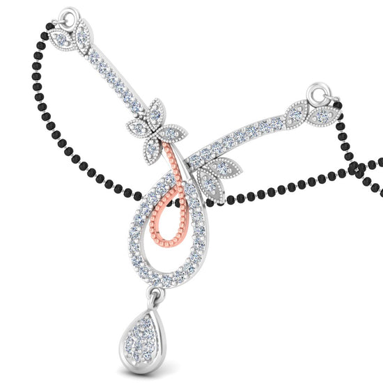 Godly Crossing Diamond Mangalsutra