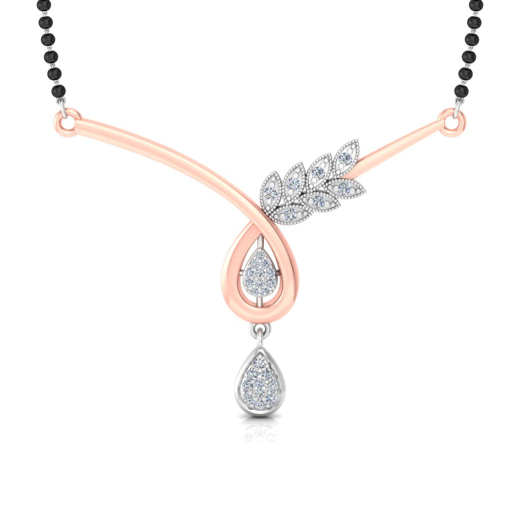 Angelic Leaves Diamond Mangalsutra