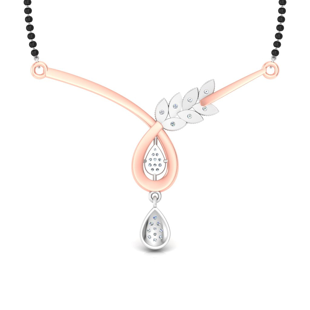 Angelic Leaves Diamond Mangalsutra