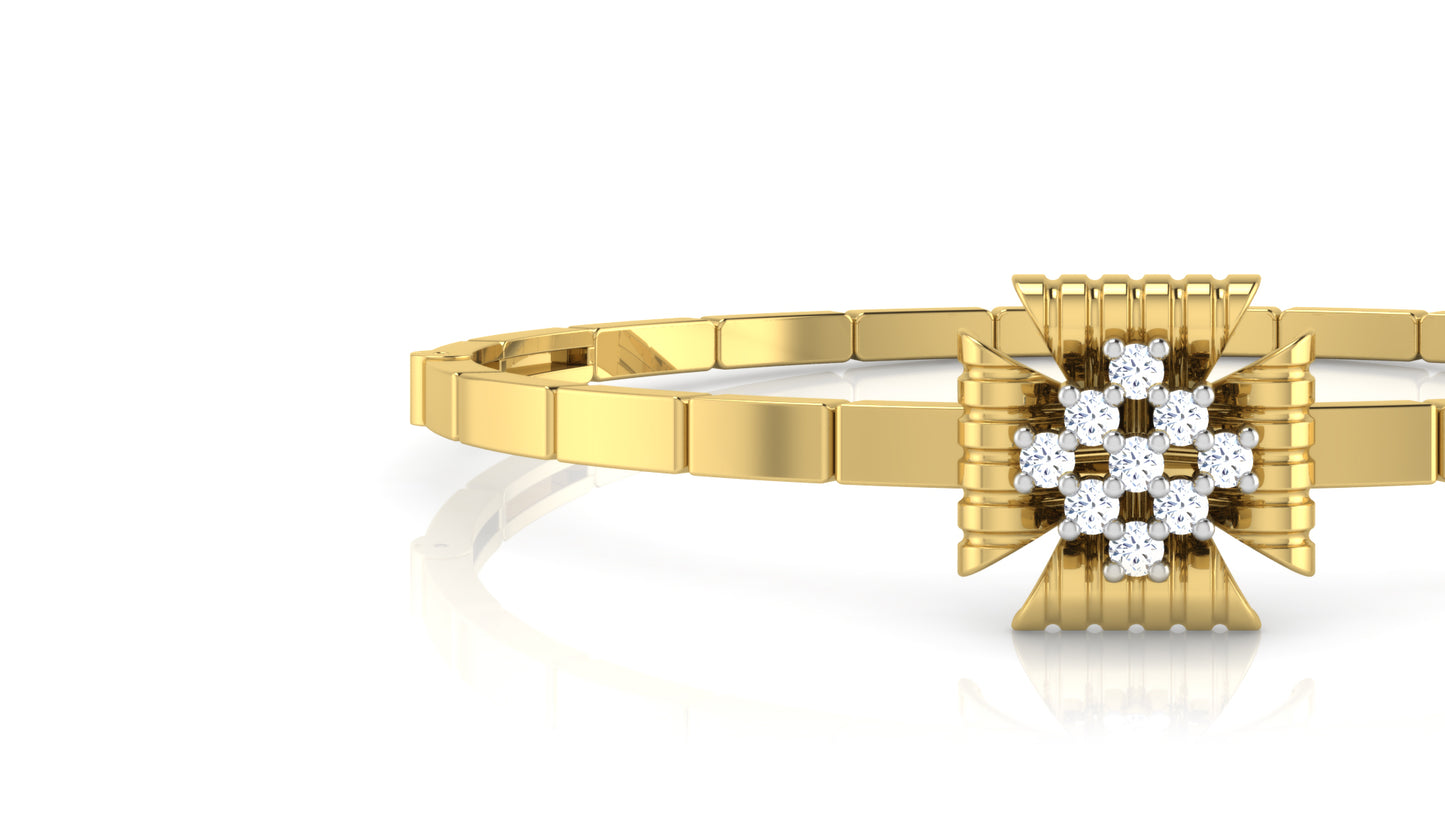 Crystal Maze Diamond Bracelet