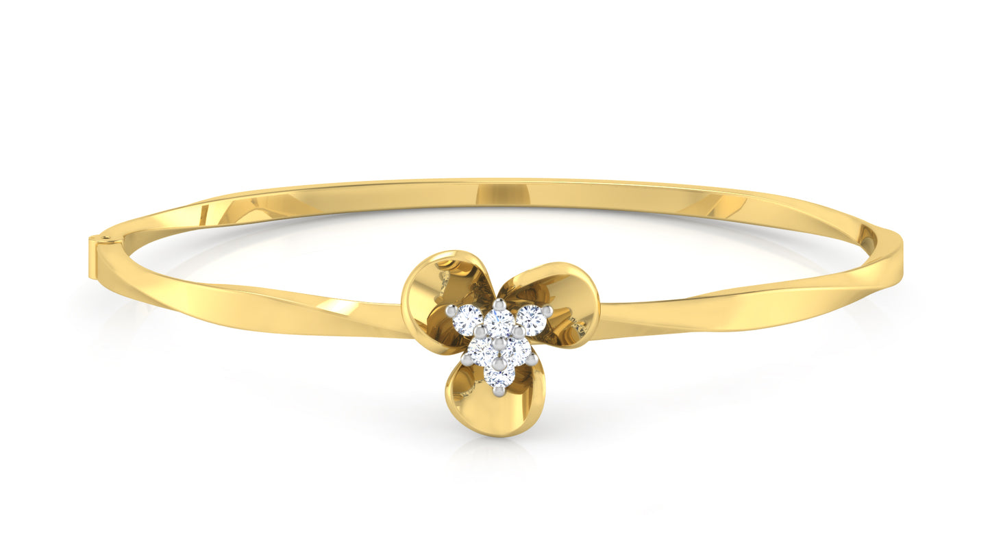 Three Petals Diamond Bracelet