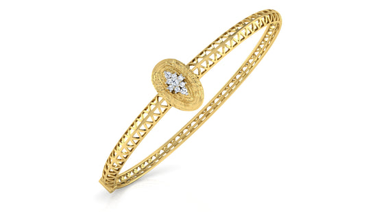 Oval Center Diamond Bracelet