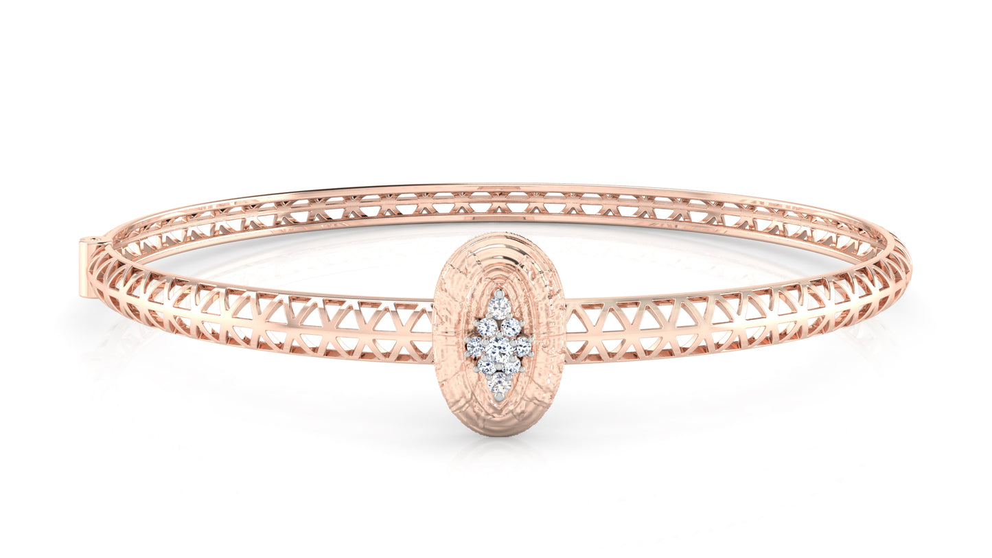 Oval Center Diamond Bracelet