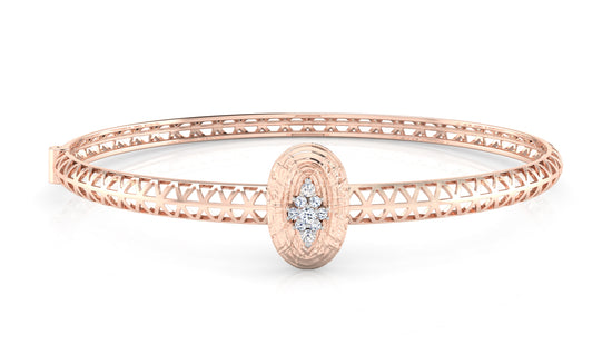 Oval Center Diamond Bracelet