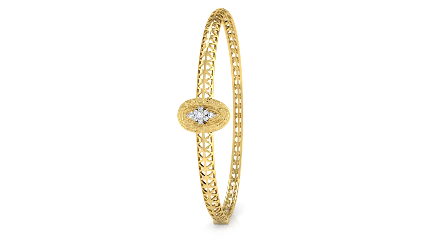 Oval Center Diamond Bracelet