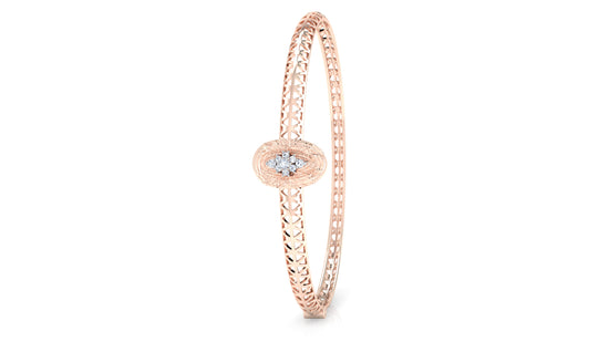 Oval Center Diamond Bracelet