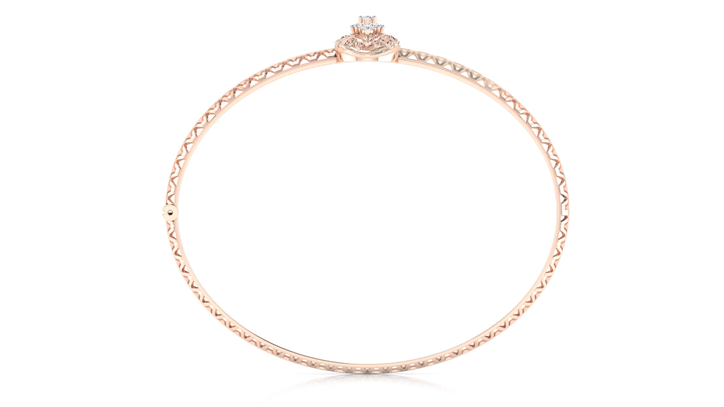 Oval Center Diamond Bracelet