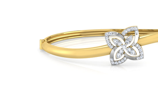 Buy Sleek Beauty Lab Grown Diamond Gold Bracelet at Diahart.