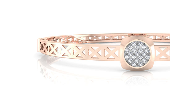 Buy Misty Mane artificial  Diamond Rose Gold Bracelet at Diahart.