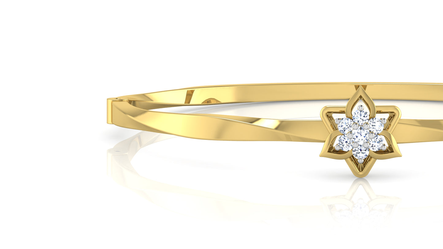 Moonlit Beauty Lab Grown Diamond Gold Bracelet at Diahart.