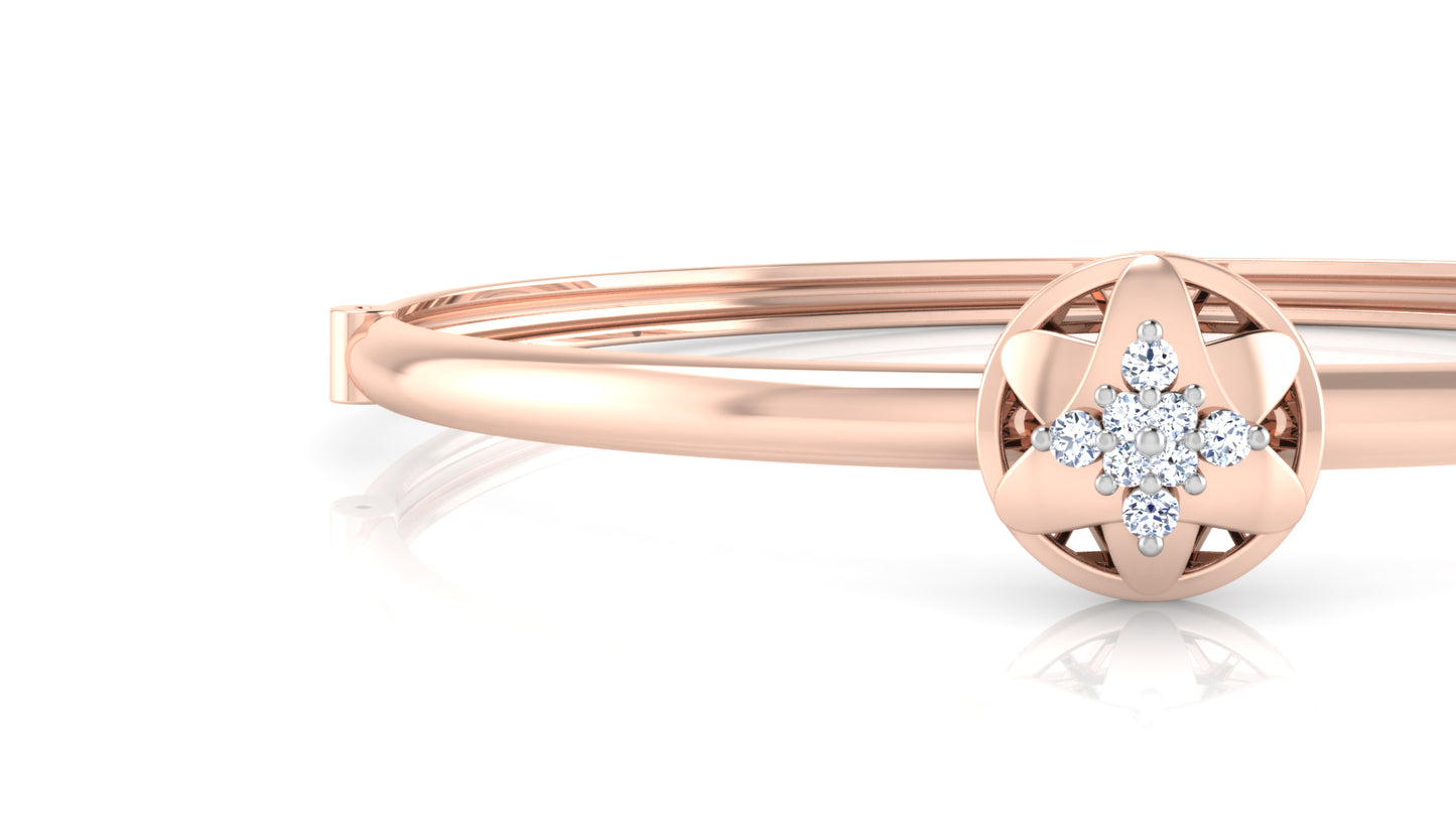 Buy Silky Smooth Synthetic Diamond Rose Gold Bracelet at Diahart.