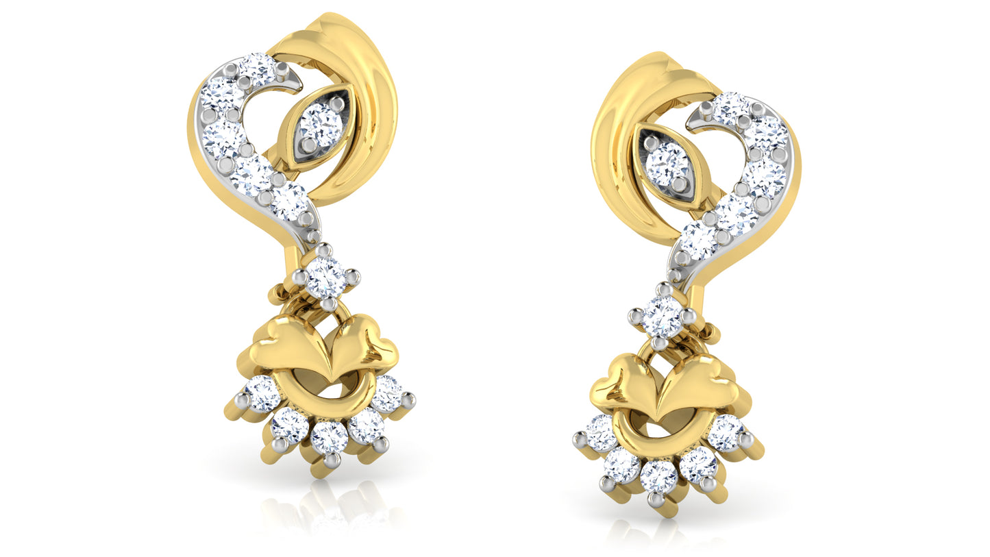 Trending Trinkets Artificial Diamond Gold Danglers Order Online and Shop at Diahart