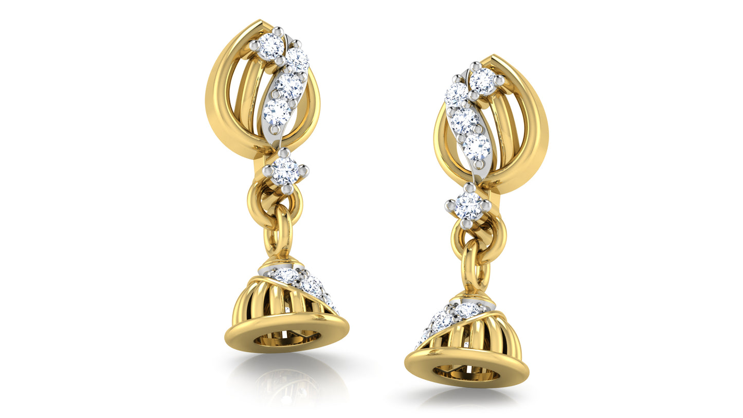 Parrot Cage Diamond Danglers