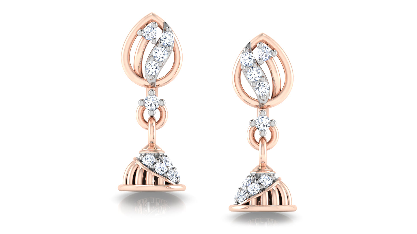 Parrot Cage Diamond Danglers