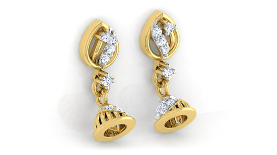 Parrot Cage Diamond Danglers