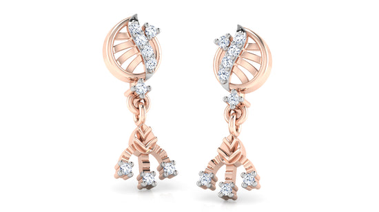 Sail Away Lab Grown Diamond Rose Gold Danglers