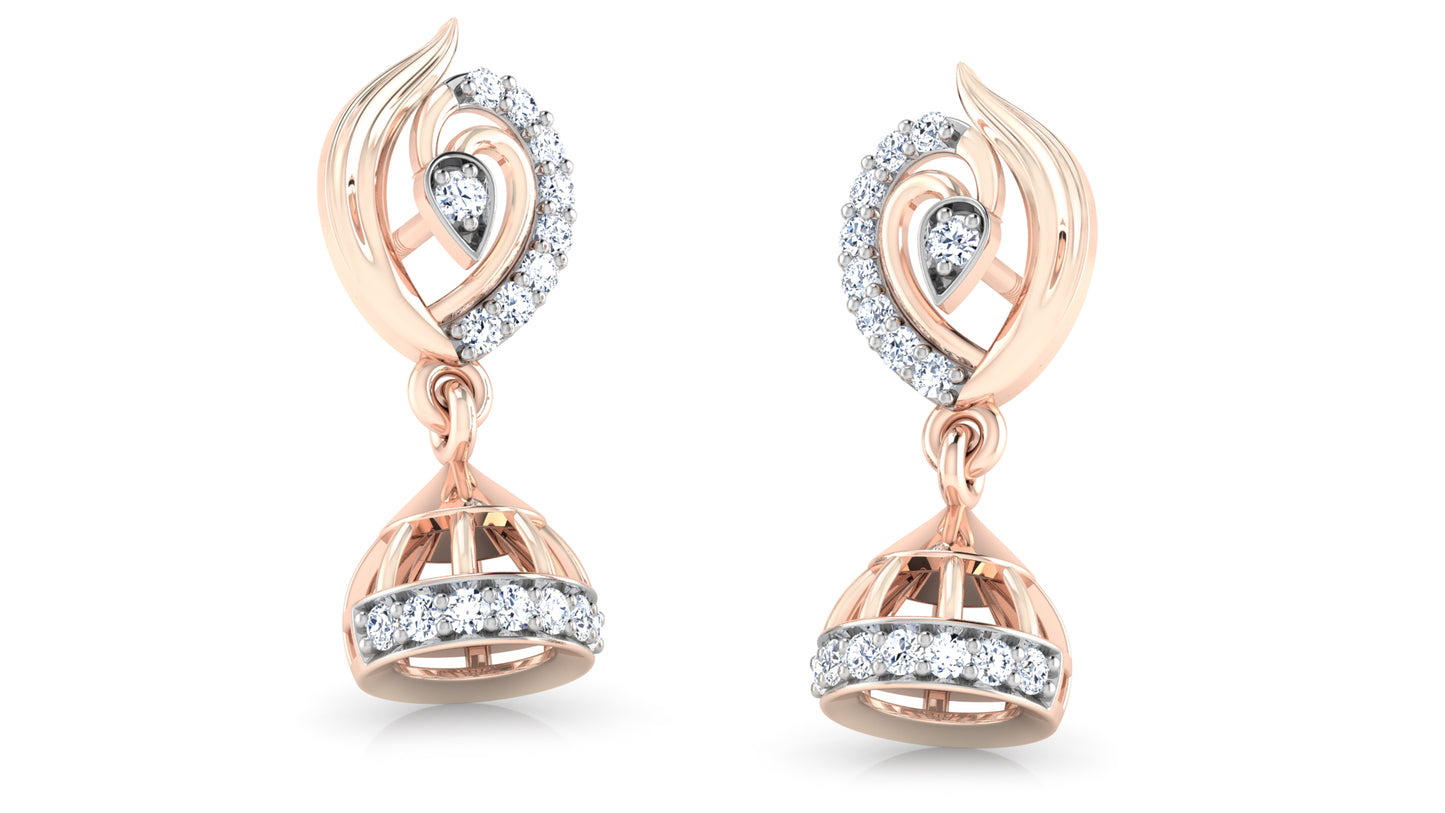 Sky Bells Diamond Danglers