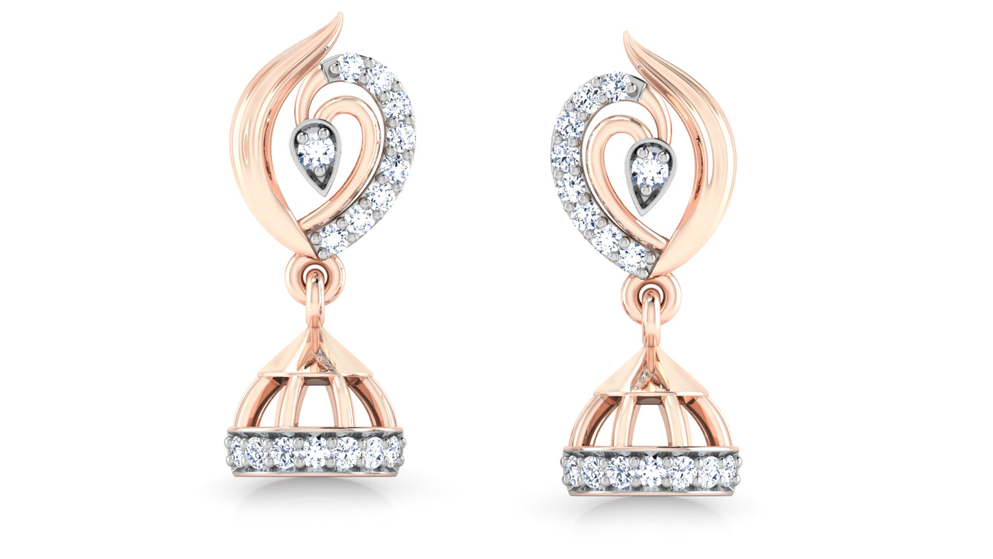 Sky Bells Diamond Danglers