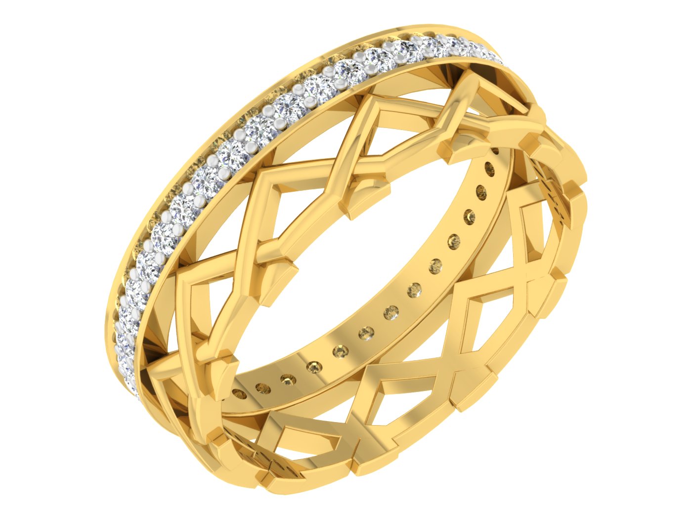 Buy Hilly Willy Artificial Diamond Band Order Online and Shop at Diahart