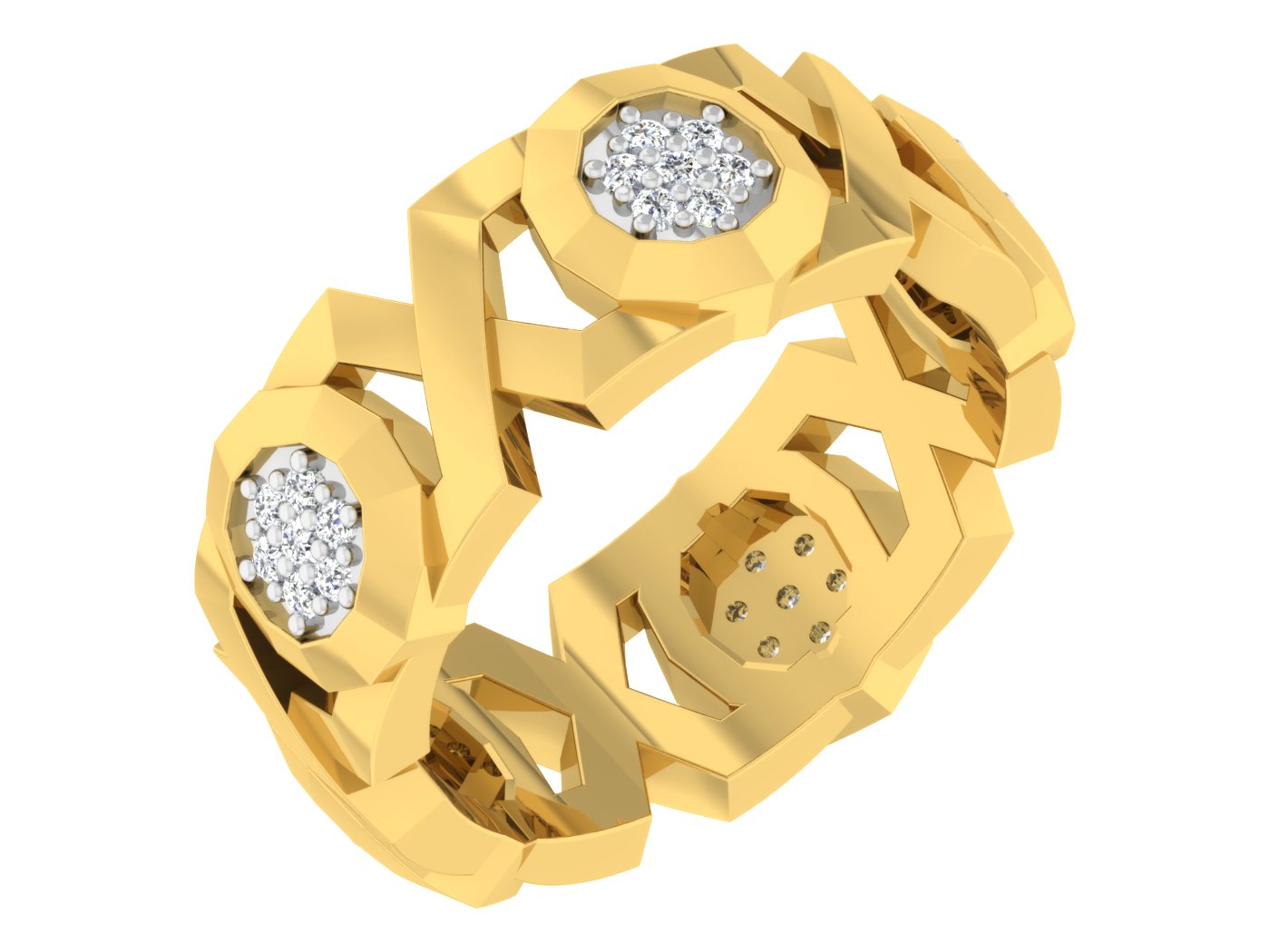 Buy Raindrop Retreat Artificial Diamond Band Order Online at Diahart.