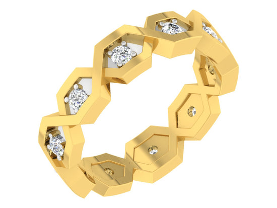 Buy Hexa Chain Artificial Diamond Band Order Online and Shop at Diahart.