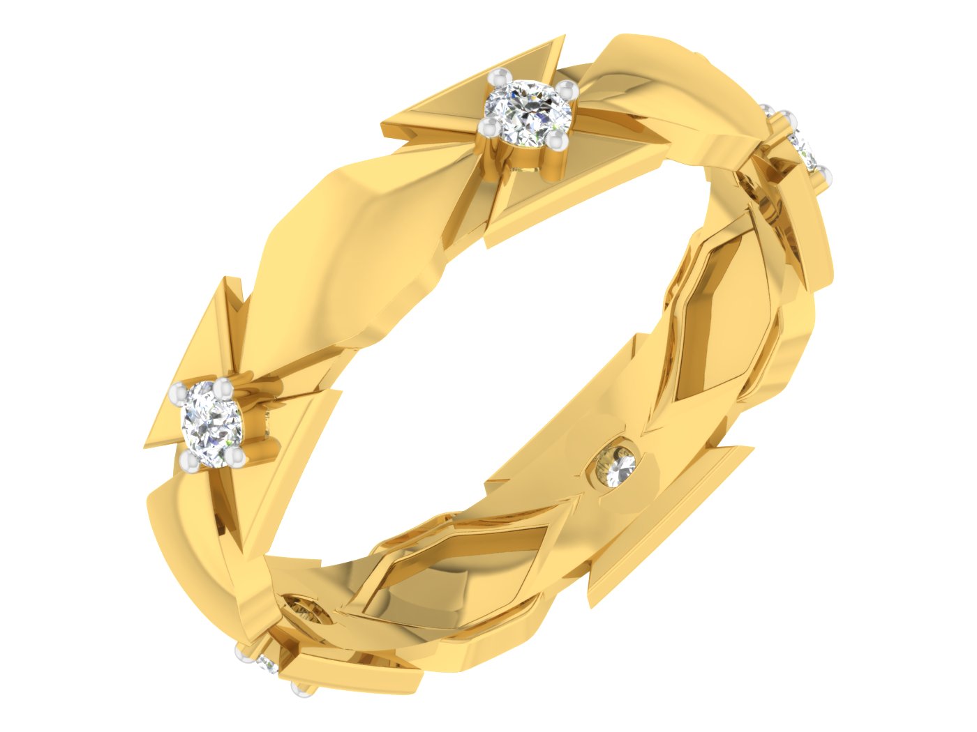 Buy Golden Bows Artificial Diamond Band at Diahart.