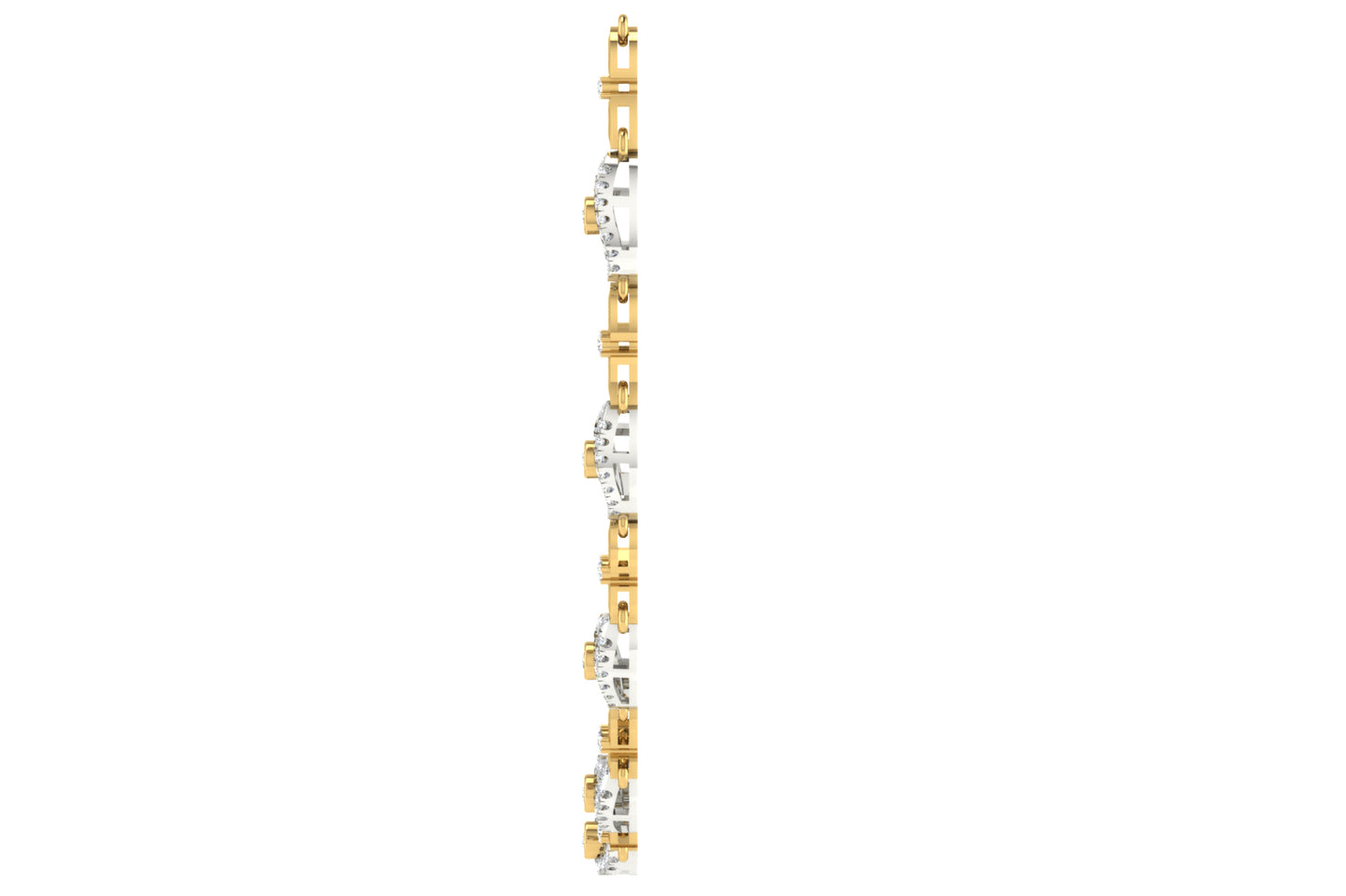 Mountain Bliss Diamond Necklace and Earring Set