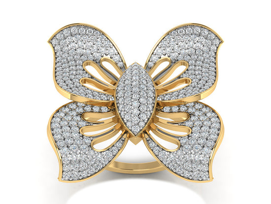 Fluttering Butterfly Ring