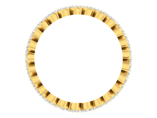 Buy Wave Wonder Synthetic Diamond Gold Band  at Diahart.