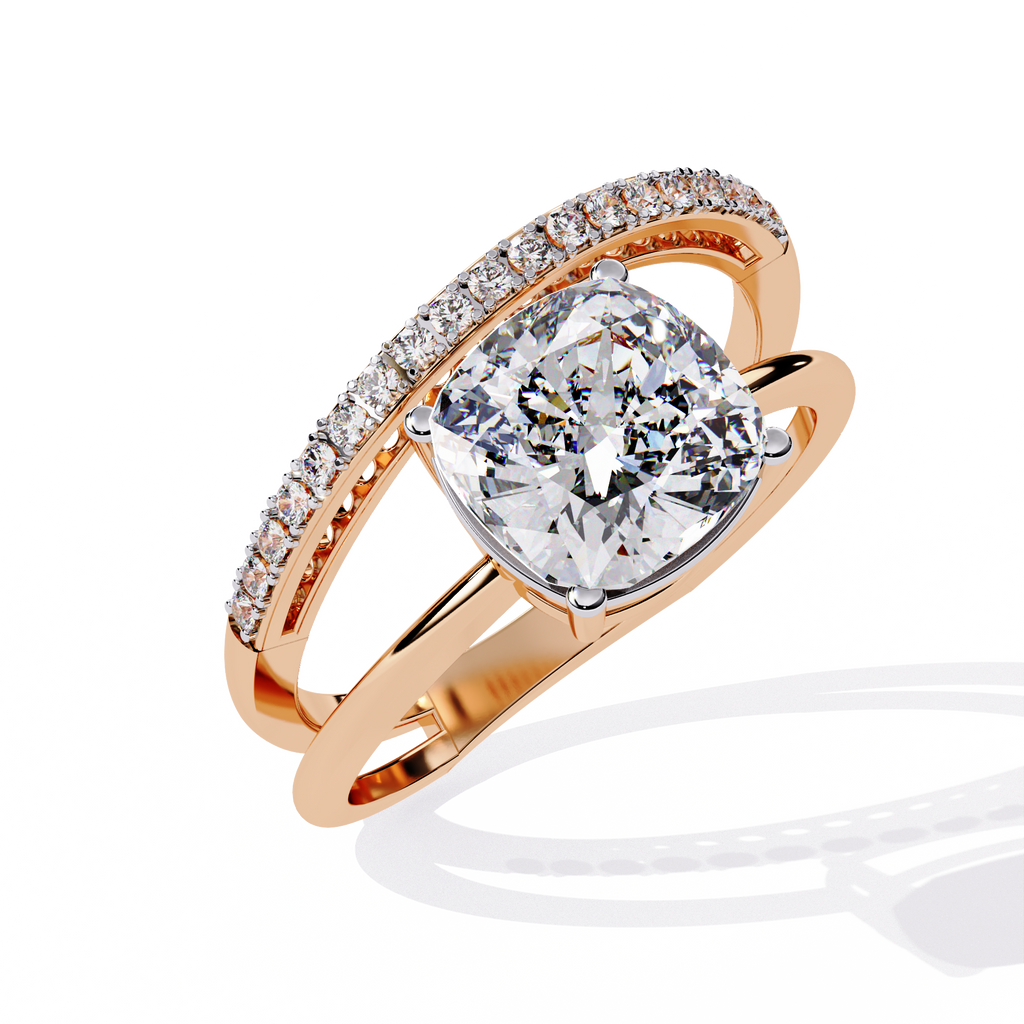 2.42 CT AURORA SPLIT-SHANK RING