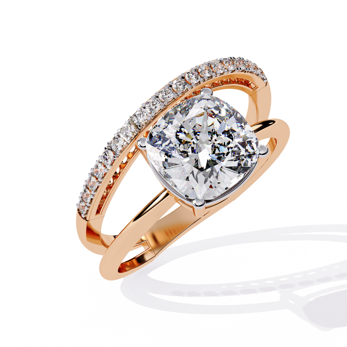 2.42 CT AURORA SPLIT-SHANK RING