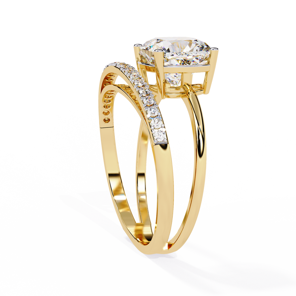 2.42 CT AURORA SPLIT-SHANK RING