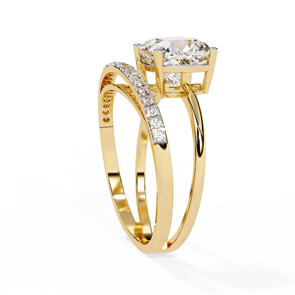 2.42 CT AURORA SPLIT-SHANK RING