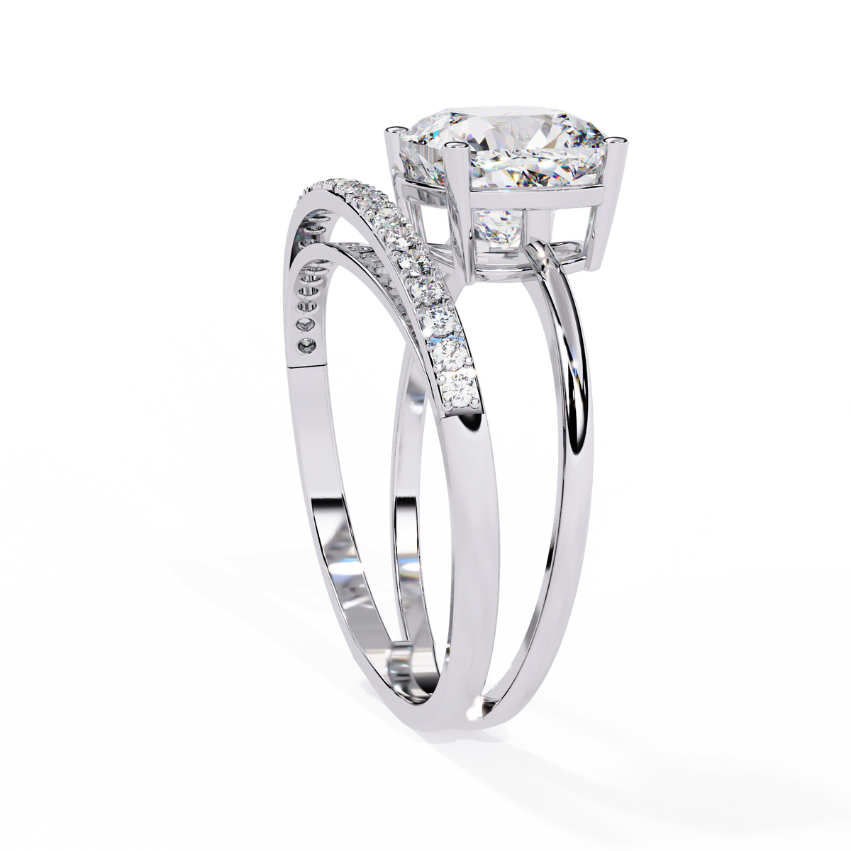2.42 CT AURORA SPLIT-SHANK RING