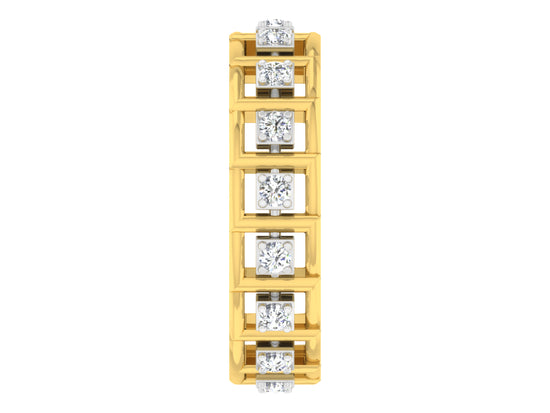 Gold Crest artificial Diamond Gold Band Front View. Best Artificial Diamond Jewelry in Chennai