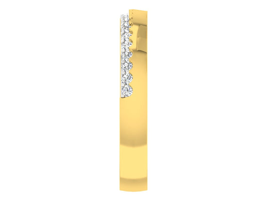 Golden Spikes Artificial Diamond Band Front View.Synthetic diamond jewelry in chennai