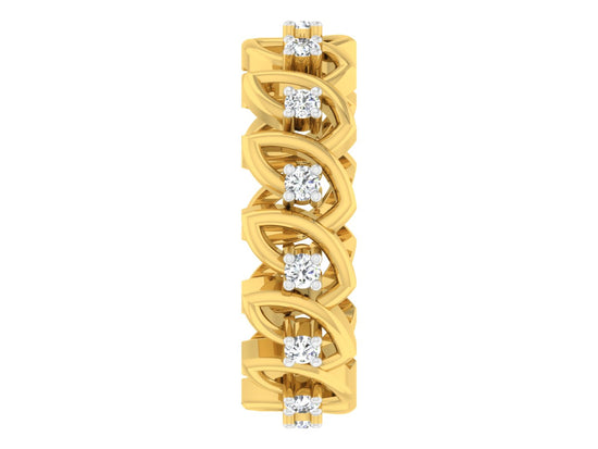 Friends Forever Artificial Diamond Gold Band Front View .Best Synthetic Diamond Jewelry in Chennai