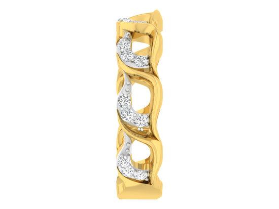 Autumn Bliss Synthetic Diamond Band Front View.Best Synthetc Diamond Jewelry