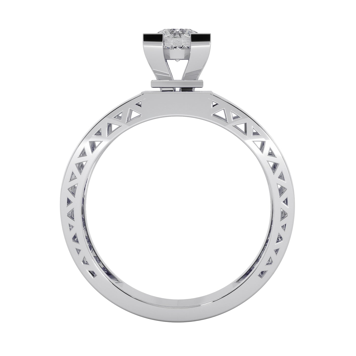 The Four Square Solitaire Ring