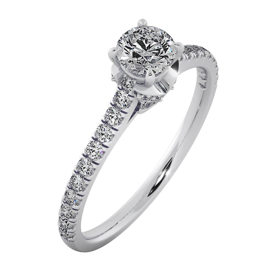 Butterfly Gaze Solitaire Ring