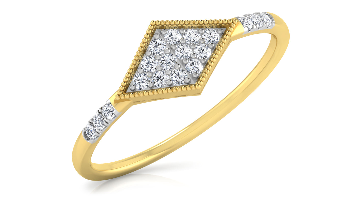 Kaju Kathli Diamond Ring