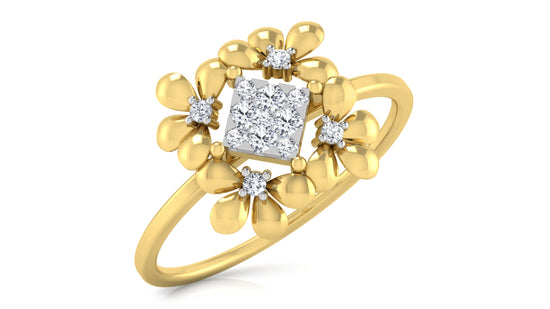 Flora Flow Diamond Ring