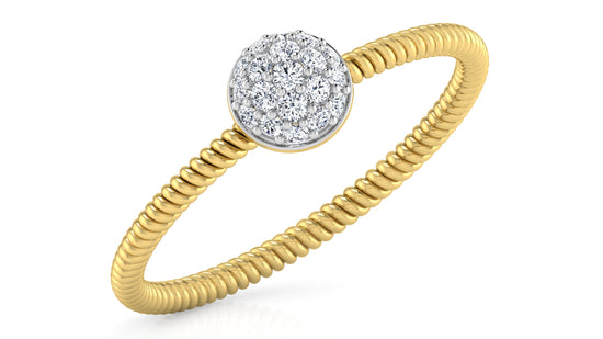 Twisty Charm Diamond Ring