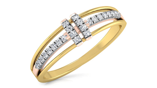 Trendy Bandy Diamond Ring