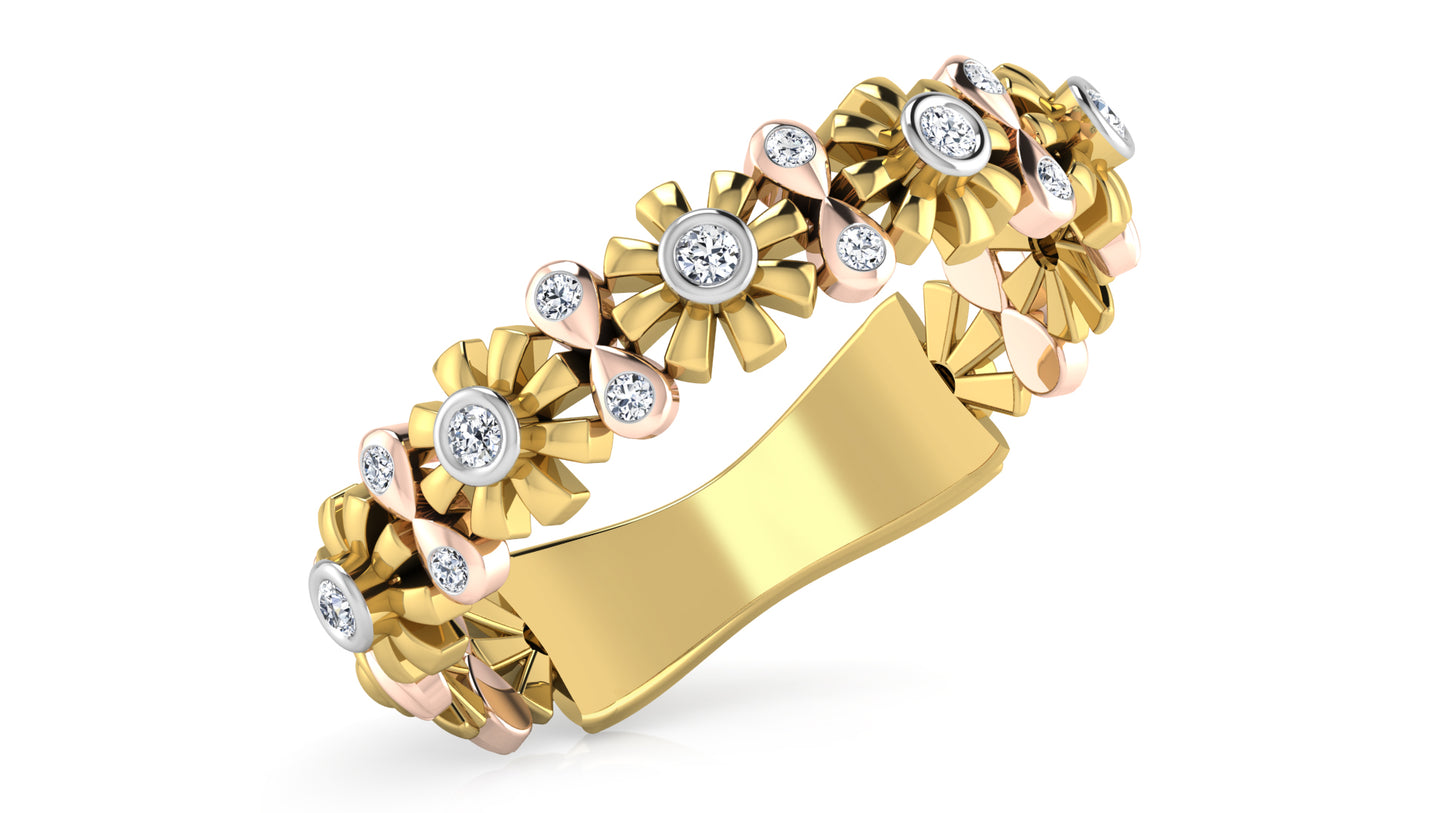 Floral Flabergast Diamond Ring