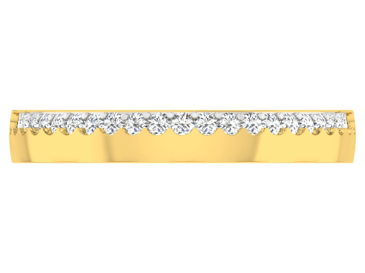 Golden Spikes Artificial Diamond Band Top View.Synthetic diamond jewelry in chennai